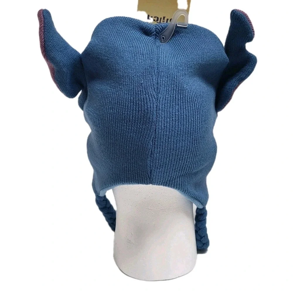 Lilo and Stitch Hat Beanie Peruvian Style Braided W/ Ears Disney Concept One NWT